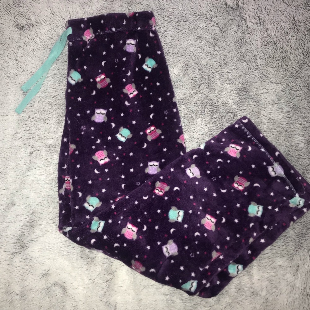 Fuzzy Purple Pajama Pants
